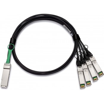 [470-AAVO] ราคา จำหน่าย Dell Networking Cable 40GbE QSFP+ to 4x10GbE SFP+ Passive Copper Breakout Cable 1 meter