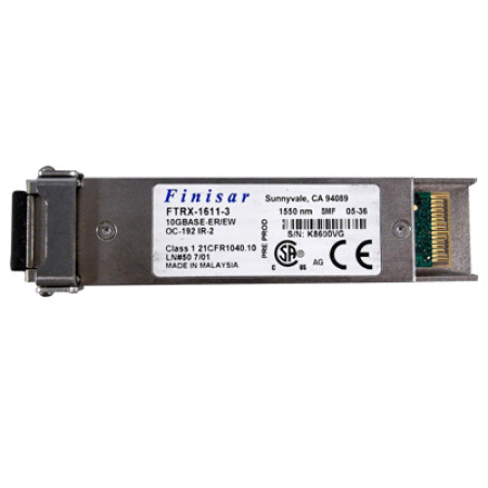 [FTRX-1611-3] ราคา จำหน่าย Cisco Finisar 10GBase, ER, XFP, 1550nm, SMF, 40km, Dual-LC, DDM
