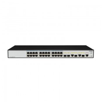 [S1720-28GWR-PWR-4TP] ราคา จำหน่าย Huawai Switch 8 Ethernet 10/100/1000 PoE+,16 Ethernet 10/100/1000,2 Gig SFP and 2 dual-purpose 10/100/1000 or SFP,124W POE AC,front access