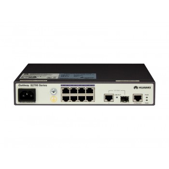 [S2700-9TP-EI-AC] ราคา จำหน่าย Huawai Switch 8 Ethernet 10/100 ports, 1 dual-purpose 10/100/1000 or SFP, AC 110/220V