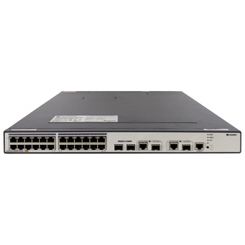 [S3700-28TP-PWR-EI] ราคา จำหน่าย Huawai Switch 24 Ethernet 10/100 ports, 2 Gig SFP and 2 dual-purpose 10/100/1000 or SFP, PoE+,Dual Slots of power, Without Power Module