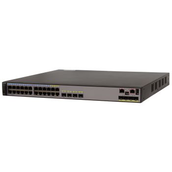 [S5710-28C-EI] ราคา จำหน่าย Huawai Switch 24 Ethernet 10/100/1000 ports,4 of which are dual-purpose 10/100/1000 or SFP,4 10 Gig SFP+,without power module