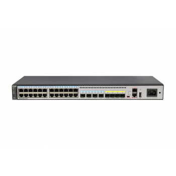 [S5720-32X-EI-DC] ราคา จำหน่าย Huawai Switch 24 Ethernet 10/100/1000 ports,4 Gig SFP,4 10 Gig SFP+,DC -48V,front access